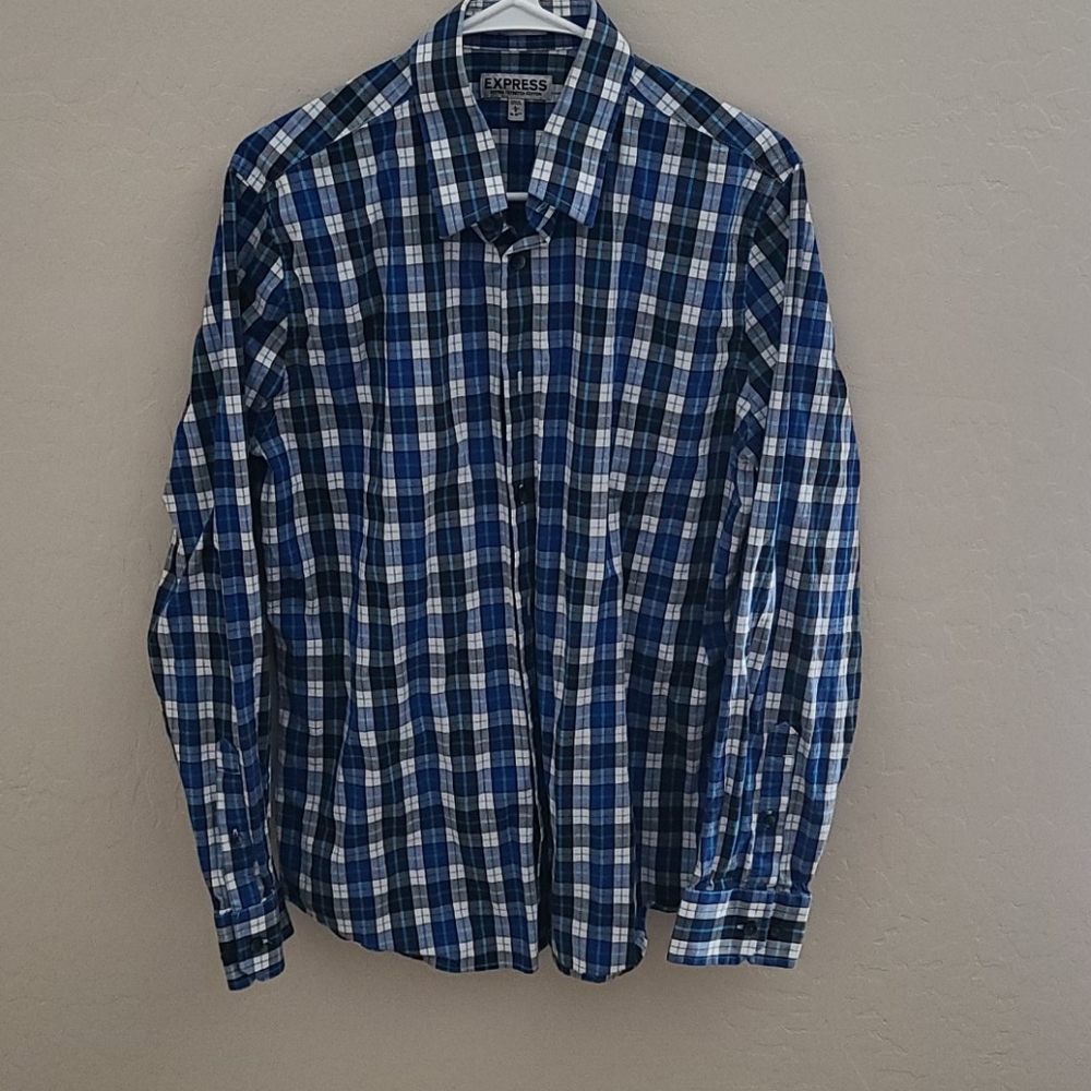Men's Classic Solid Stretch Cotton 1Mx Dress Shirt